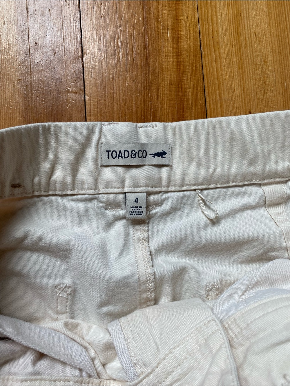 Toad&Co Cream High-Rise Casual Pants - Picture 3 of 5